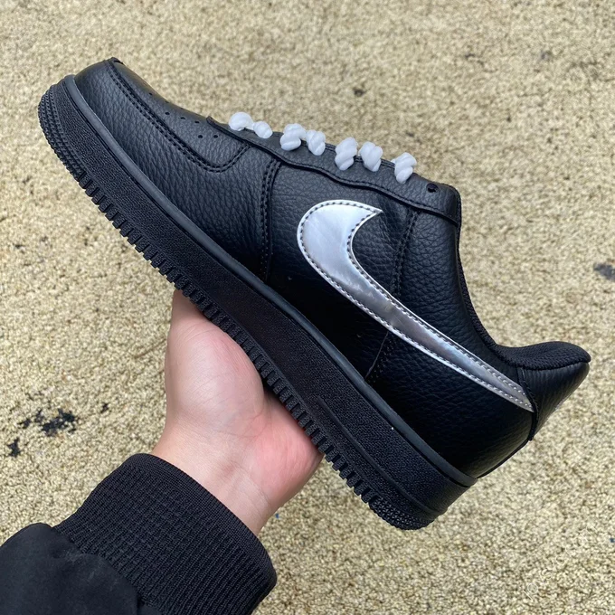 Nike Air Force 1 Black Silver