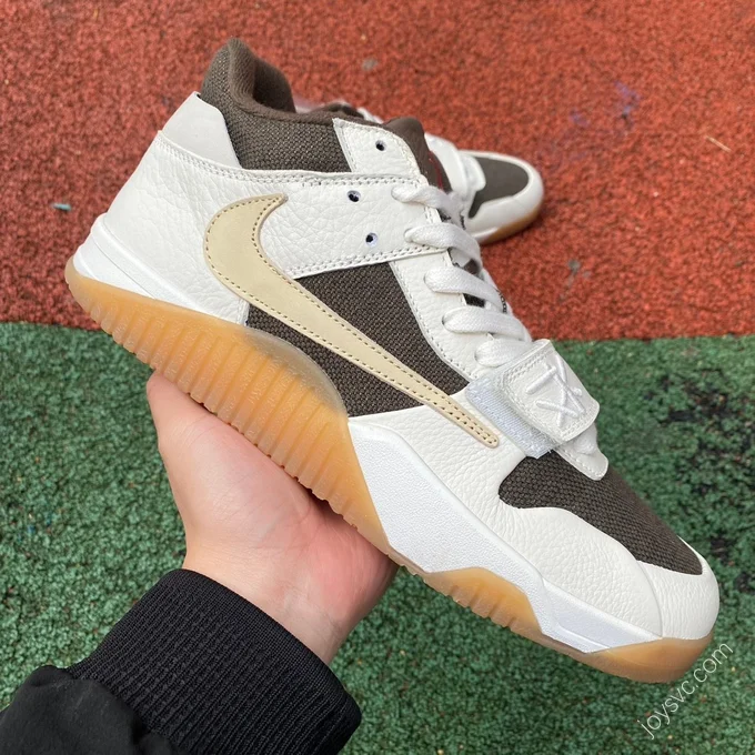 Travis Scott x Jordan Cut The Check White Black Brown FZ8117-100