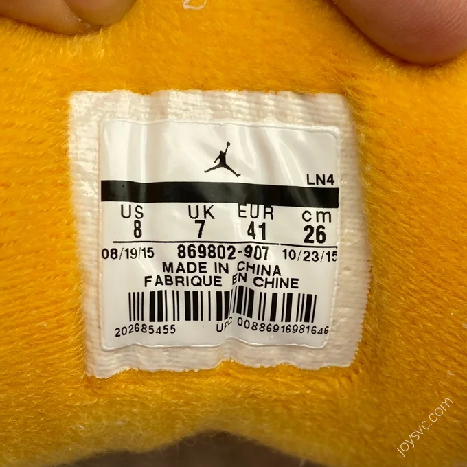 Air Jordan 3 Lakers Sneaker 869802-907