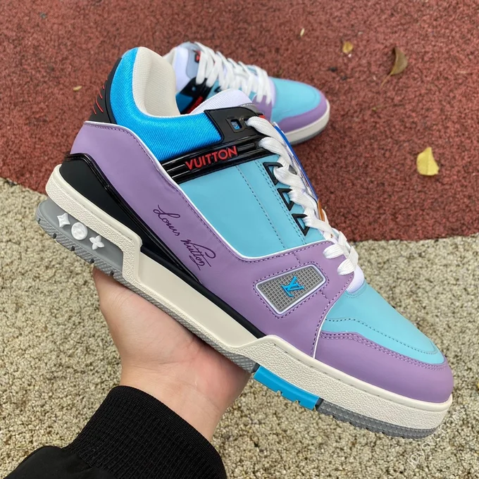 LOUIS VUITTON Trainer Purple Blue