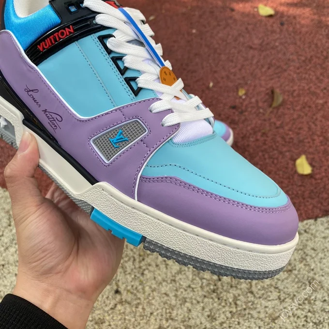 LOUIS VUITTON Trainer Purple Blue