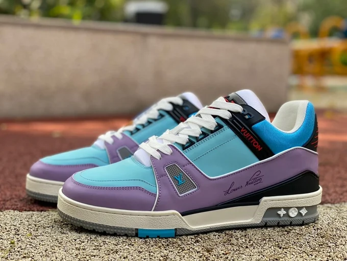 LOUIS VUITTON Trainer Purple Blue