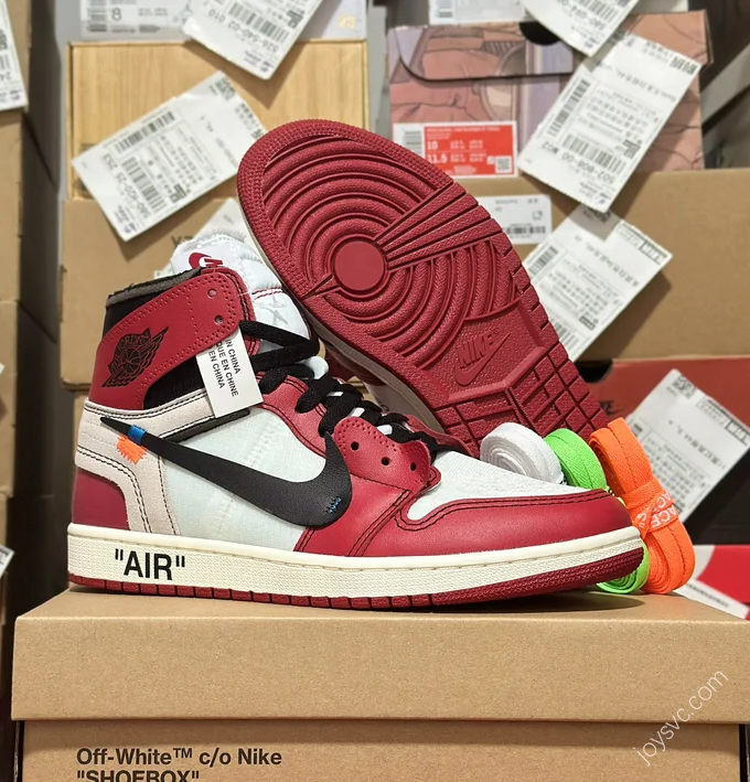 Air Jordan 1 x OFF-WHITE Chicago Sneakers AA3834-101