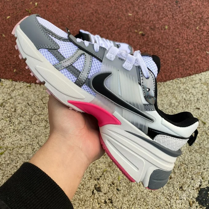 Nike V2K Run White Grey Pink FZ5061-100