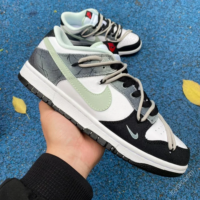 Nike Dunk Low Black White Green DV0827-100