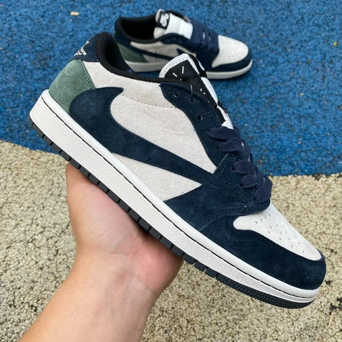 Travis Scott x Air Jordan 1 Low Blue Green DM7866-819