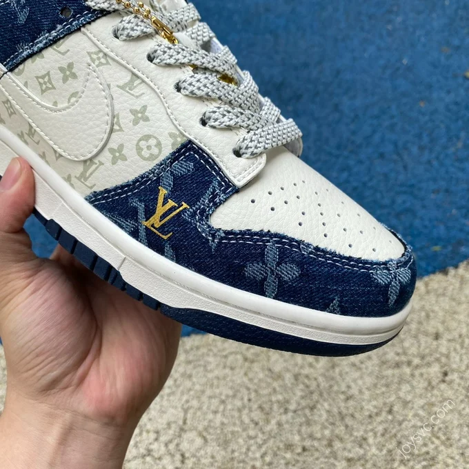 Nike Dunk x Louis Vuitton White Blue fc1688-163