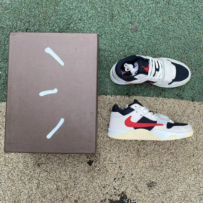 Travis Scott x Jordan Cut The Check White Black Red FZ8117-101