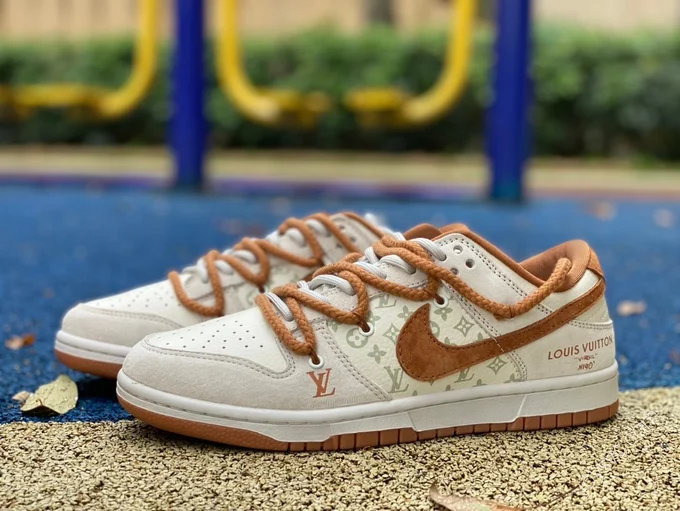 Nike Dunk x Louis Vuitton White Brown fc1688-185