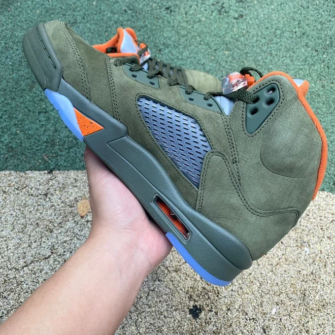Air Jordan 5 Retro Olive LJR Edition High Top AJ5 Olive Green DD0587-308