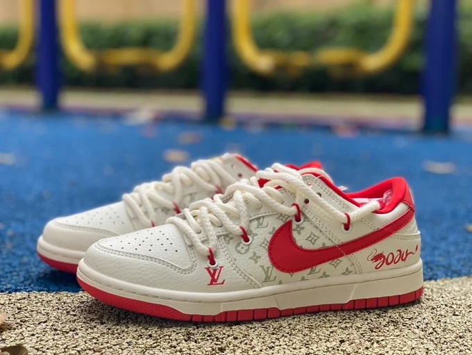 Nike Dunk x Louis Vuitton White Red SJ2068-228