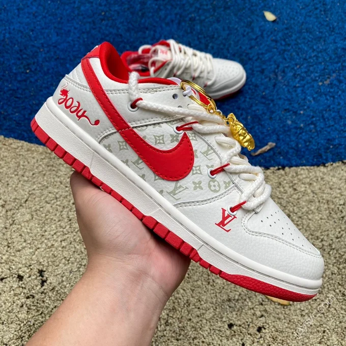 Nike Dunk x Louis Vuitton White Red SJ2068-228