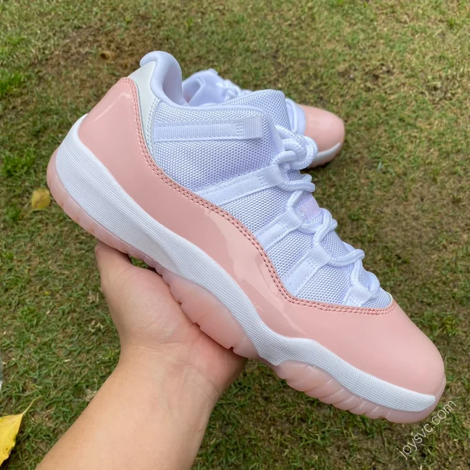 Air Jordan 11 Low WMNS White Pink Basketball Shoes AH7860-160