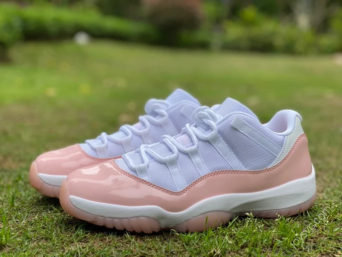 Air Jordan 11 Low WMNS White Pink Basketball Shoes AH7860-160