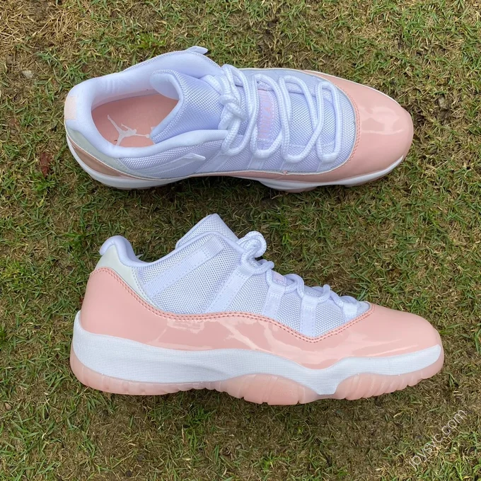 Air Jordan 11 Low WMNS White Pink Basketball Shoes AH7860-160