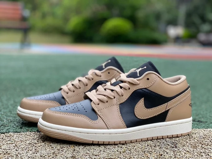 Air Jordan 1 Low Brown Tan Low-Top Sneaker DC0774-201