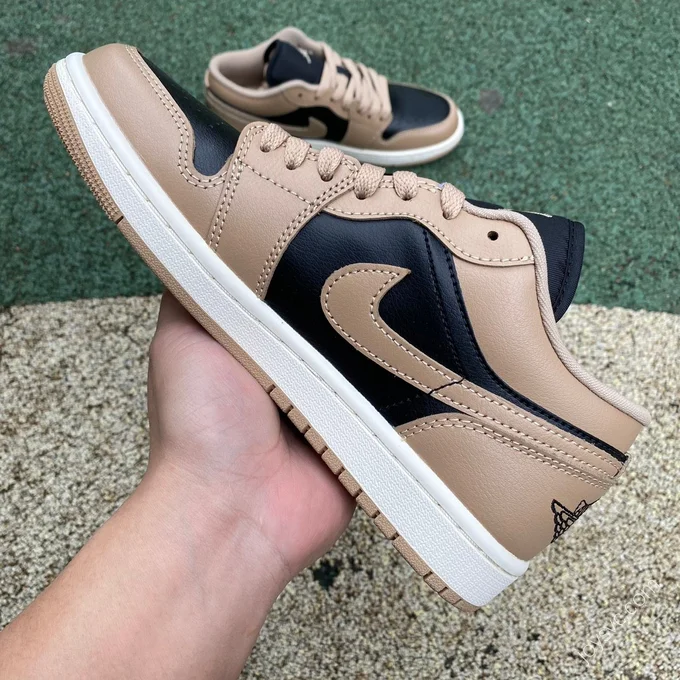 Air Jordan 1 Low Brown Tan Low-Top Sneaker DC0774-201