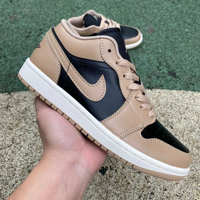 Air Jordan 1 Low Brown Tan Low-Top Sneaker DC0774-201