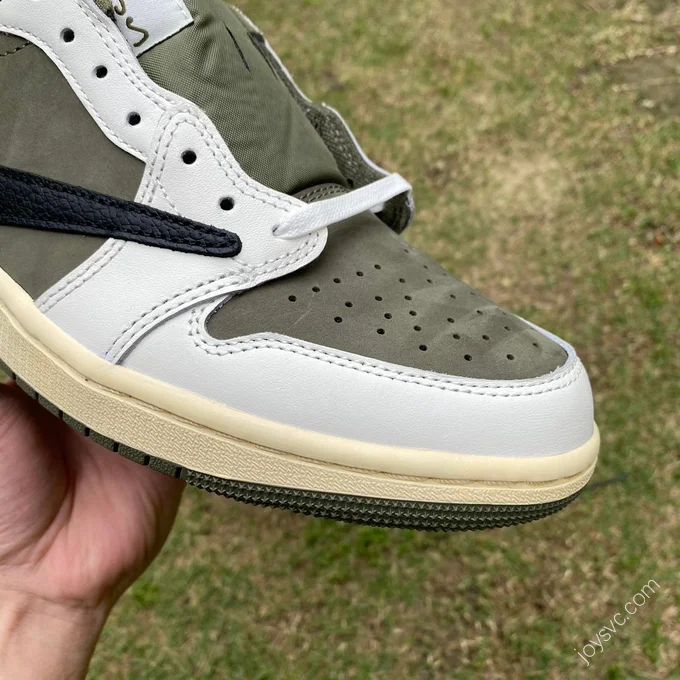 Travis Scott x Air Jordan 1 Low Golf Black White Green Reverse DM7866-200