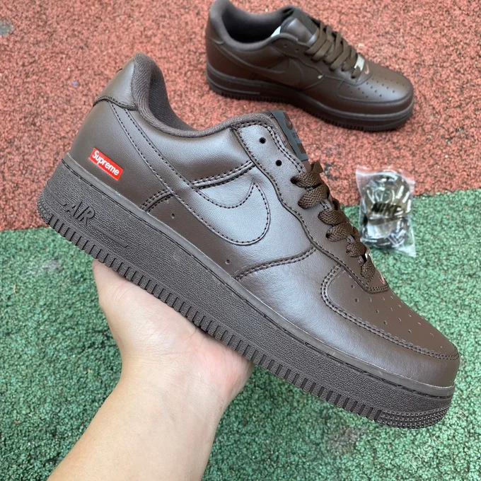 Supreme x Nike Air Force 1 Brown CU9225-200