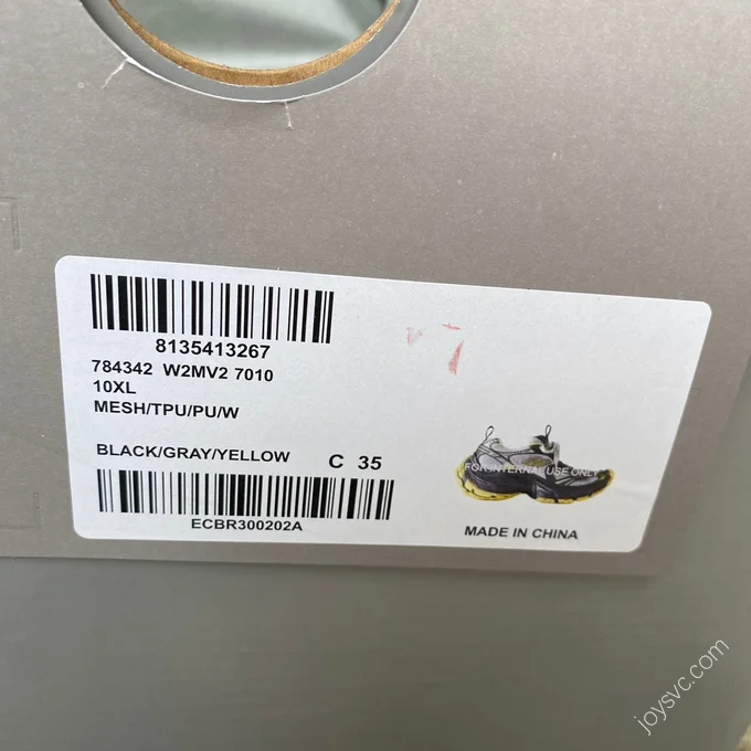 Balenciaga 10XL Yellow Grey Black