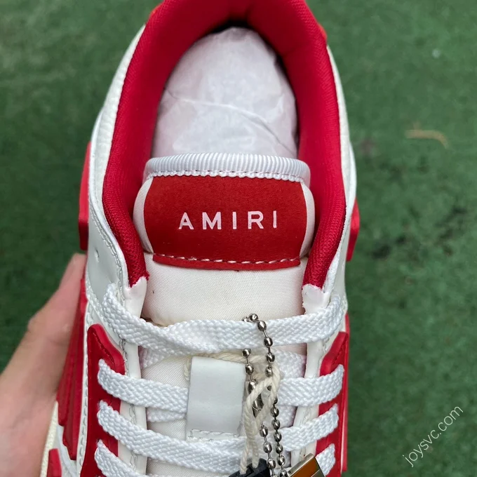 Amiri Skel-Top Low Red White