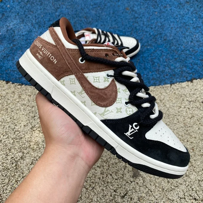 Nike Dunk x Louis Vuitton Black White Brown SJ2068-233