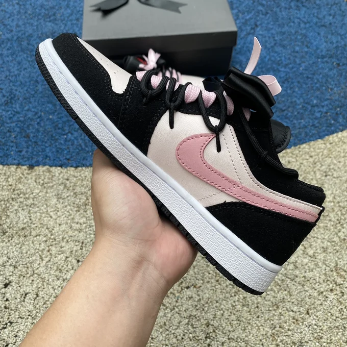 Air Jordan 1 Low Black Pink Sneakers DX4374-008