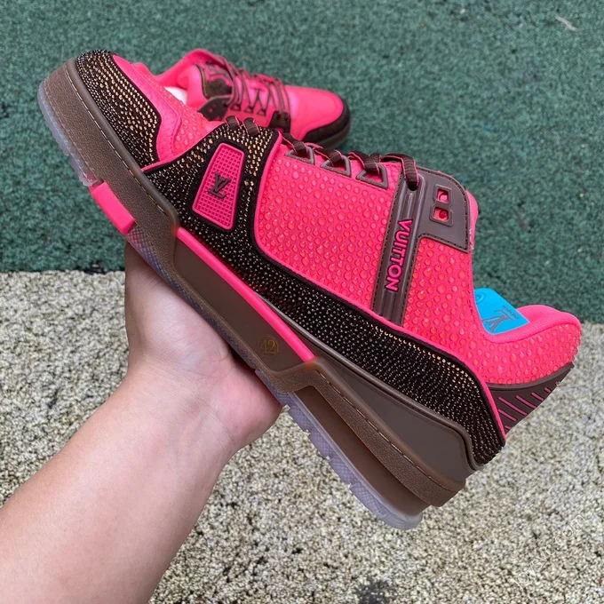 LOUIS VUITTON Trainer Pink Brown