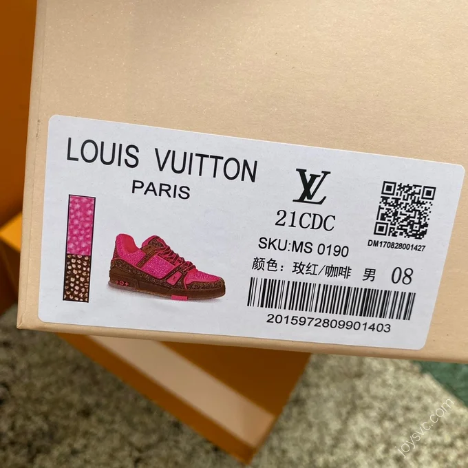 LOUIS VUITTON Trainer Pink Brown