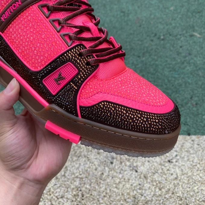 LOUIS VUITTON Trainer Pink Brown