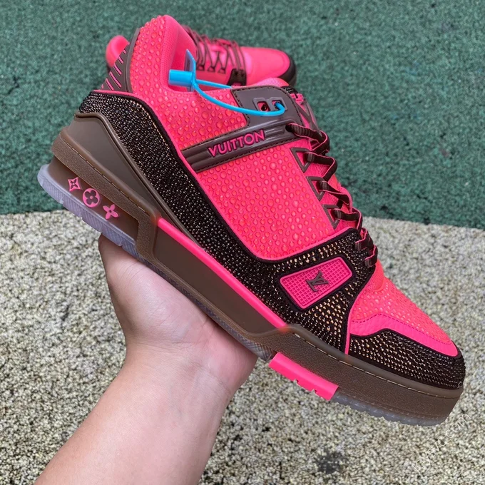 LOUIS VUITTON Trainer Pink Brown