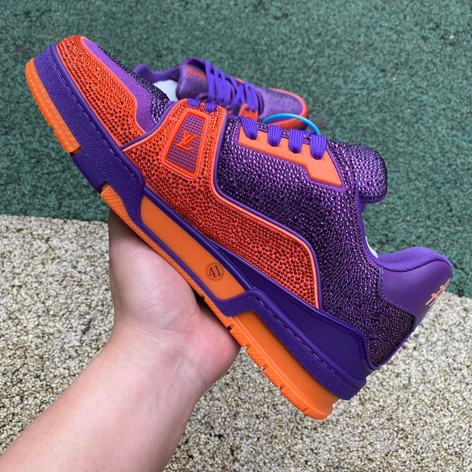 LOUIS VUITTON Trainer Purple Orange