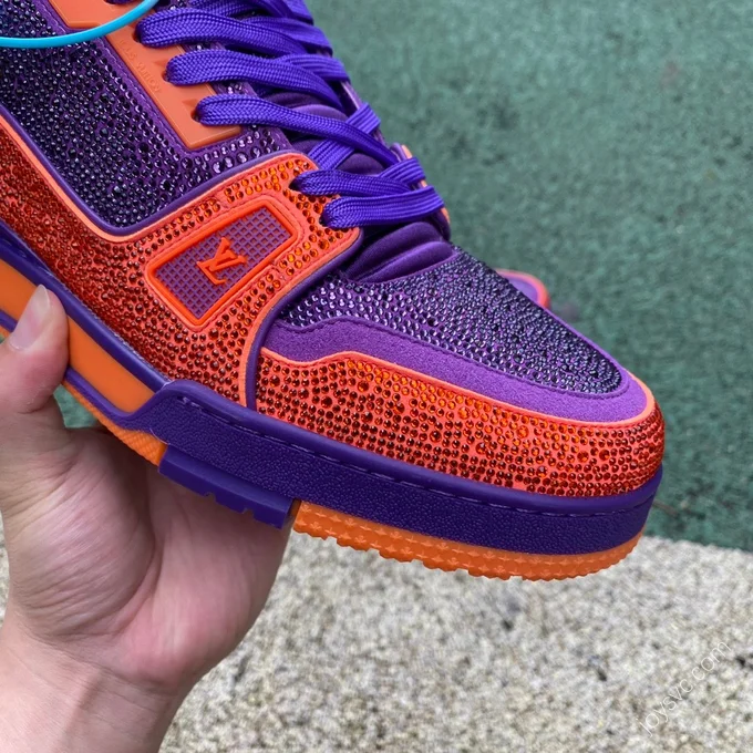 LOUIS VUITTON Trainer Purple Orange