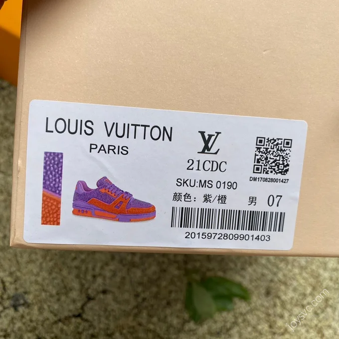 LOUIS VUITTON Trainer Purple Orange