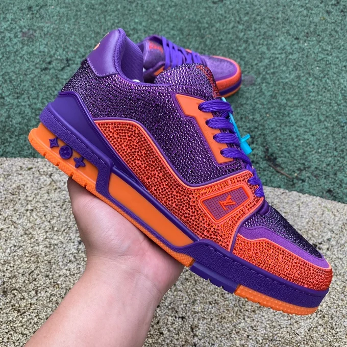 LOUIS VUITTON Trainer Purple Orange