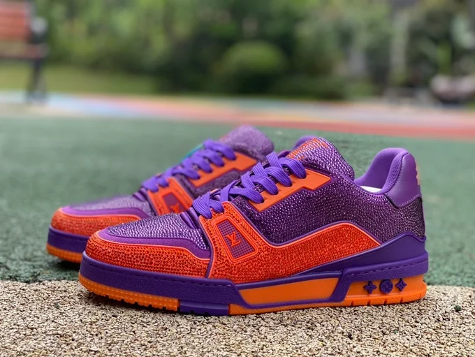 LOUIS VUITTON Trainer Purple Orange