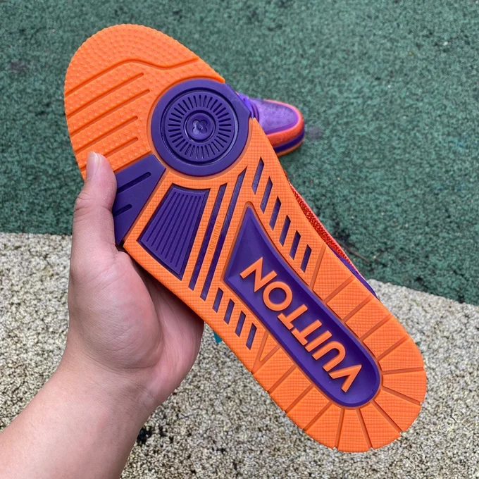 LOUIS VUITTON Trainer Purple Orange