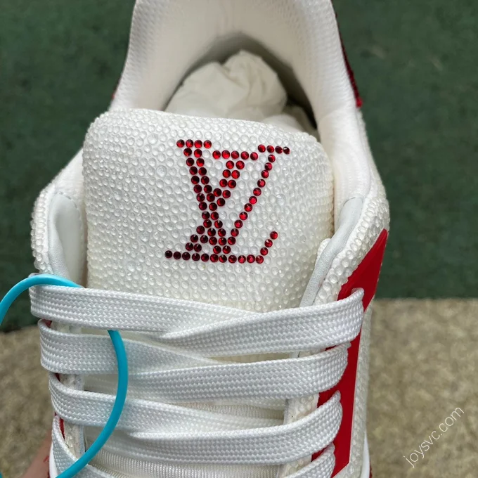 LOUIS VUITTON Trainer White Red