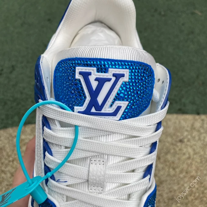 LOUIS VUITTON Trainer White Blue