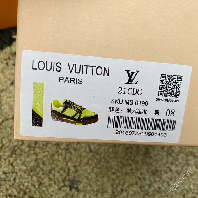 LOUIS VUITTON Trainer Green Brown