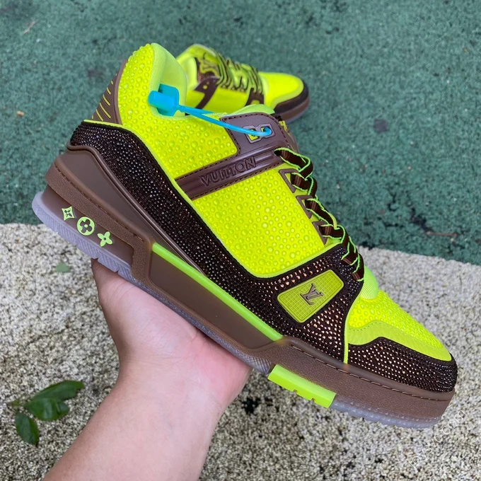 LOUIS VUITTON Trainer Green Brown