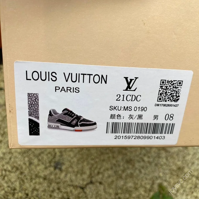 LOUIS VUITTON Trainer Black Cement