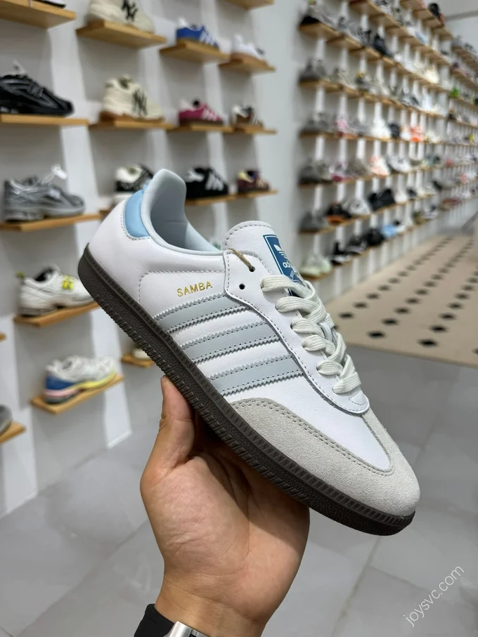 Adidas Samba Vegan Blue Grey ID2055