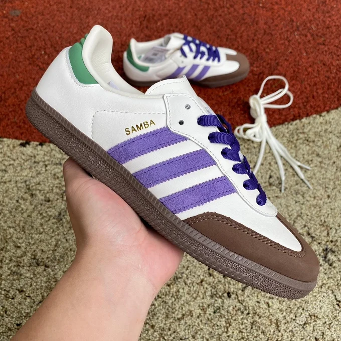 Adidas Samba OG Brown Purple White ID8349