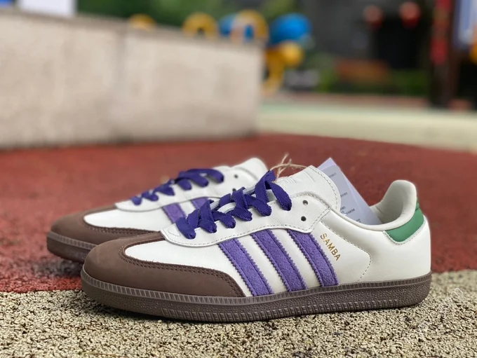 Adidas Samba OG Brown Purple White ID8349