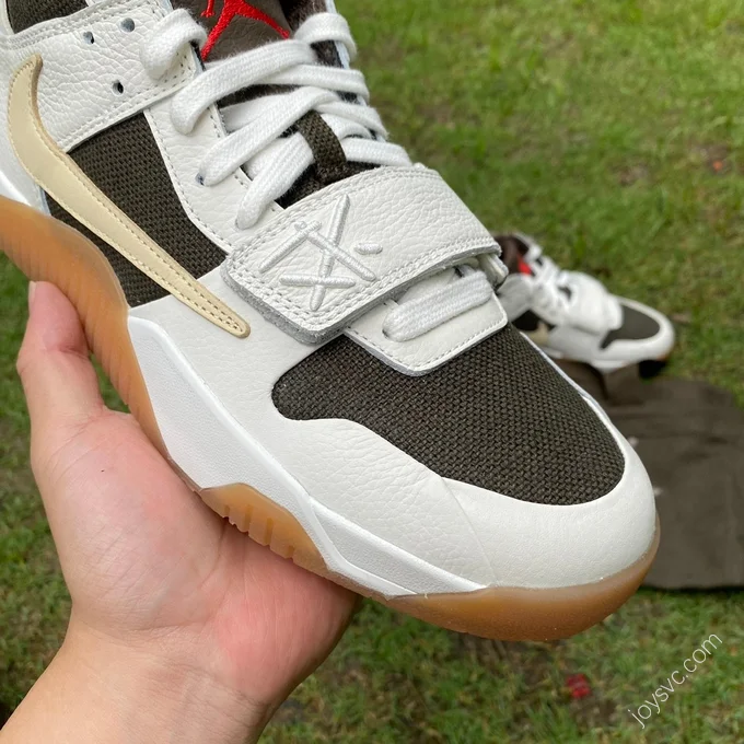 Travis Scott x Jordan Cut The Check White Black Brown FZ8117-100
