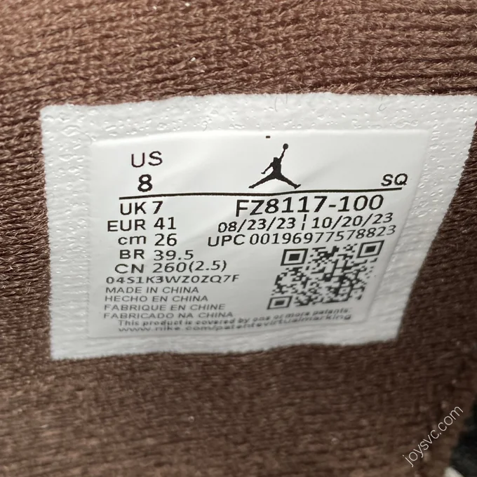 Travis Scott x Jordan Cut The Check White Black Brown FZ8117-100