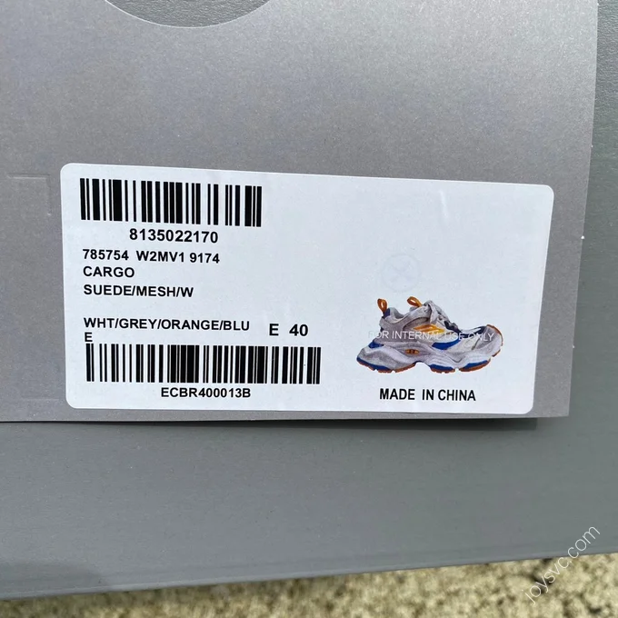 Balenciaga Cargo Orange Blue Grey White