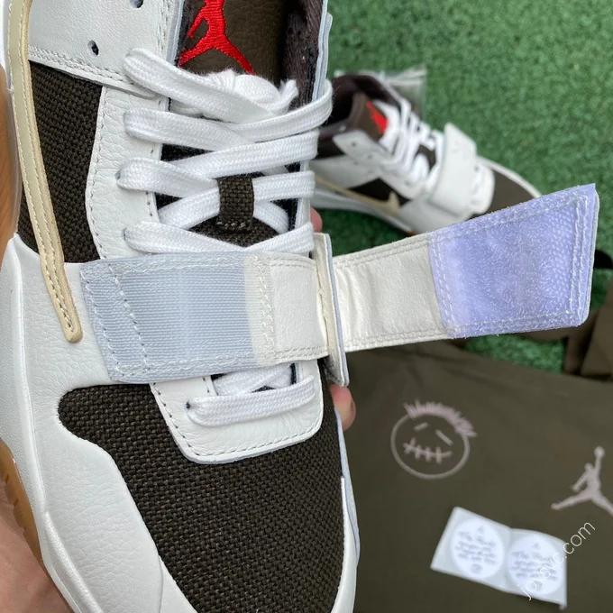 Travis Scott x Jordan Cut The Check White Black Brown FZ8117-100